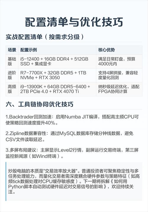 炒股对笔记本配置要求