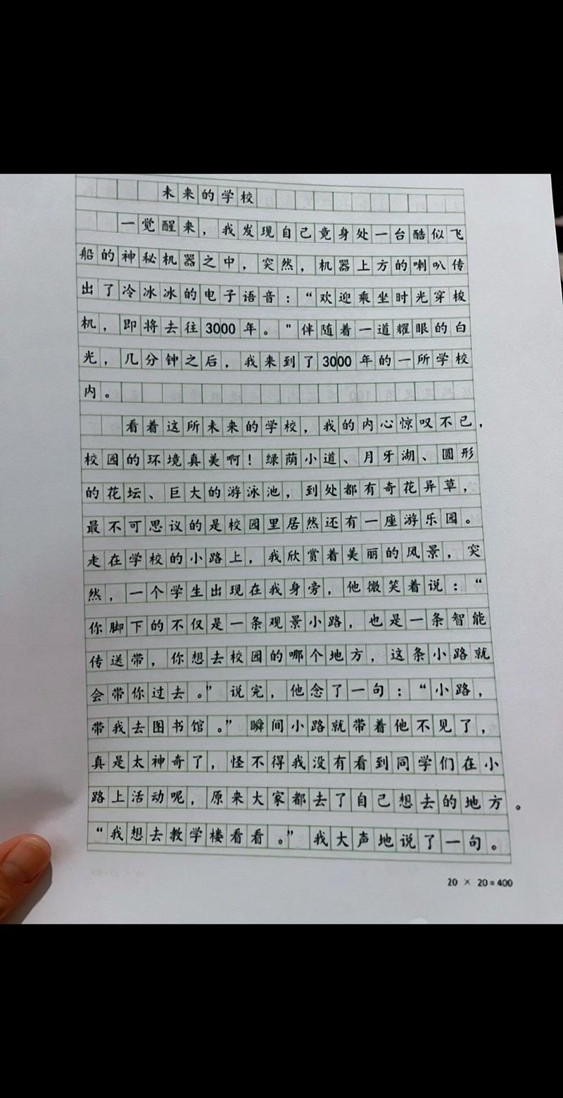 未来的学校四年级想象作文