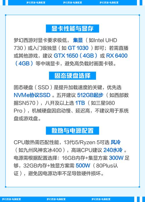 梦幻西游玩五开电脑需要什么配置的