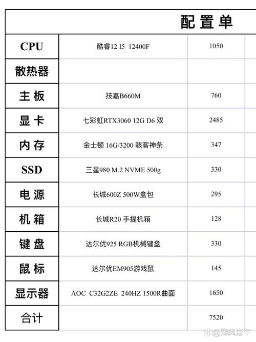 电竞电脑配置推荐4000