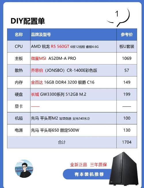 2000元左右组装电脑最强配置?