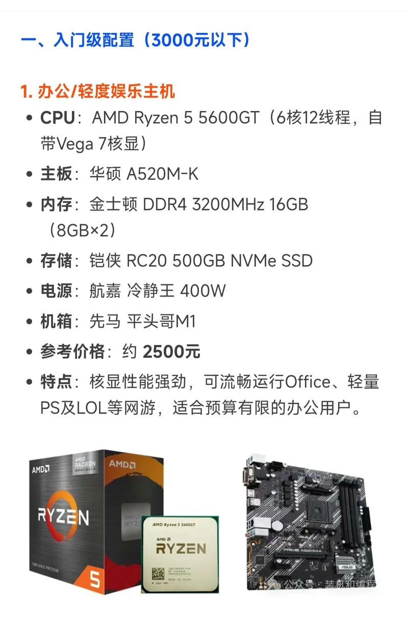 4800元装机预算如何选AMD六核独显游戏多开电脑?