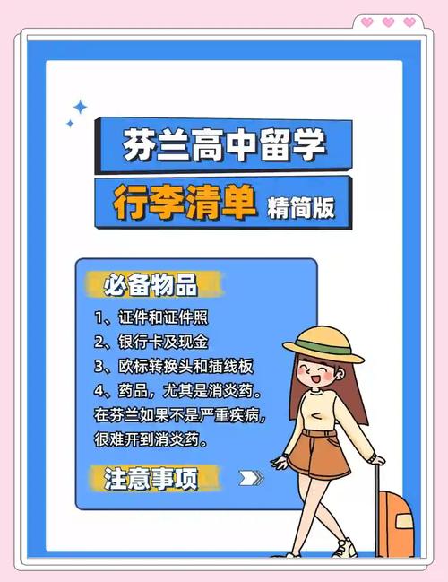 去芬兰留学需带的东西