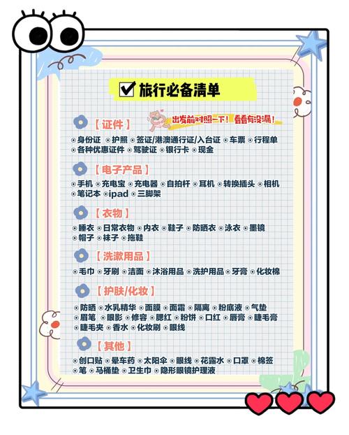 出国要准备什么东西