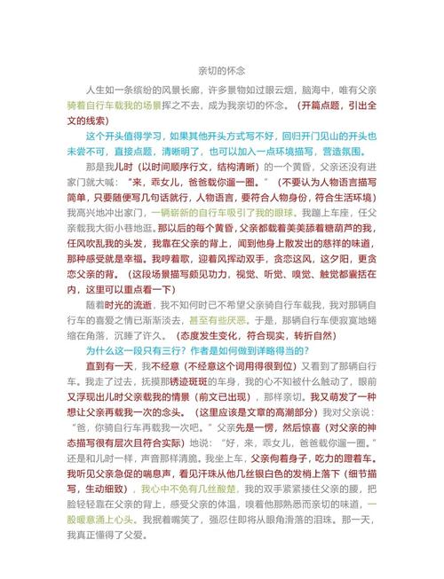 父亲的自行车第六段划线部分的景物描写有什么作用