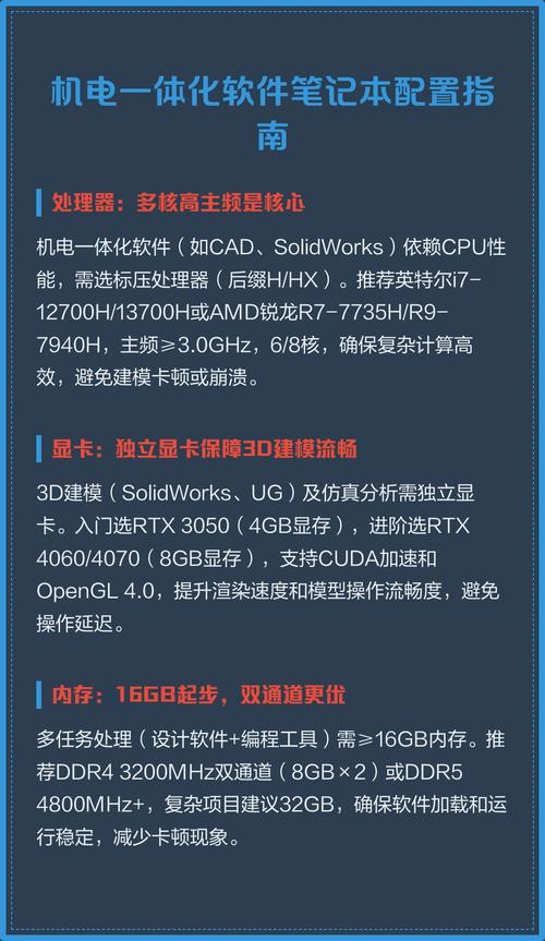 机电一体化专业用什么配置的笔记本电脑较好