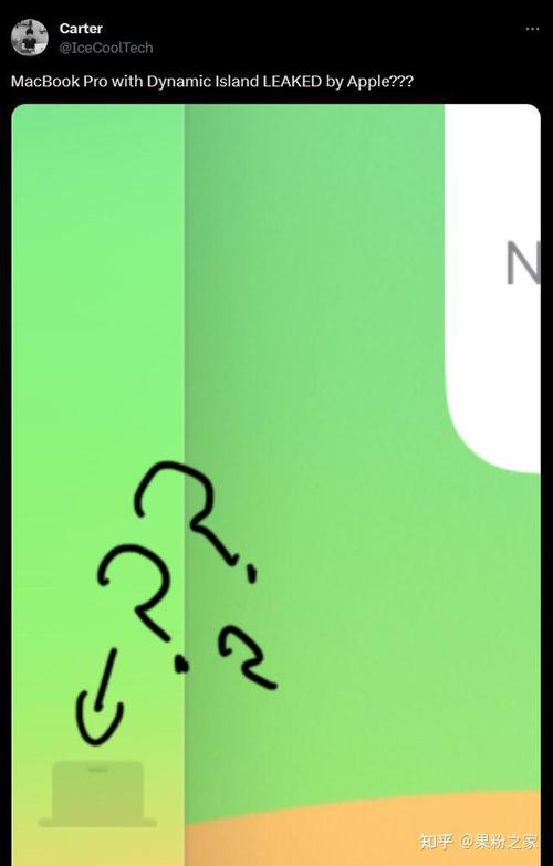 苹果电脑也要用上灵动岛?刘海屏变打孔屏。