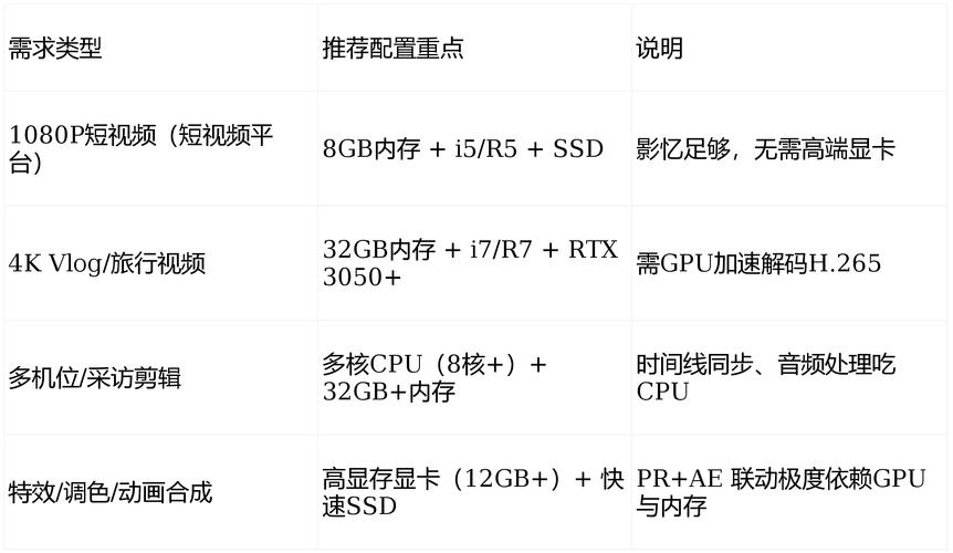 pr和ae视频制作对电脑配置要求