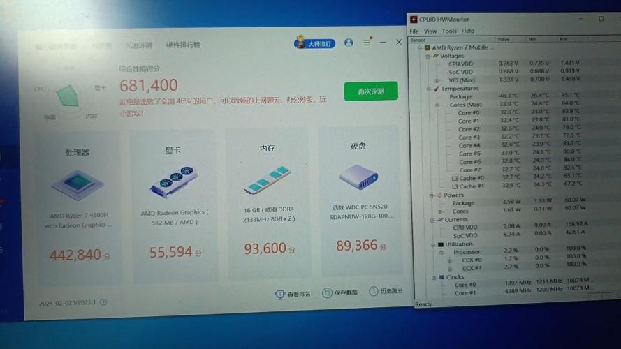 4000笔记本电脑跑分多少刚买的4000元的笔记本电脑鲁大师跑分14万亏吗...