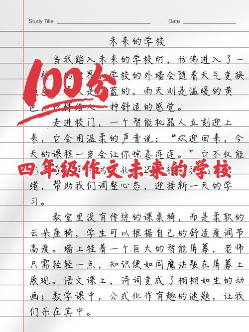 未来的学校四年级作文