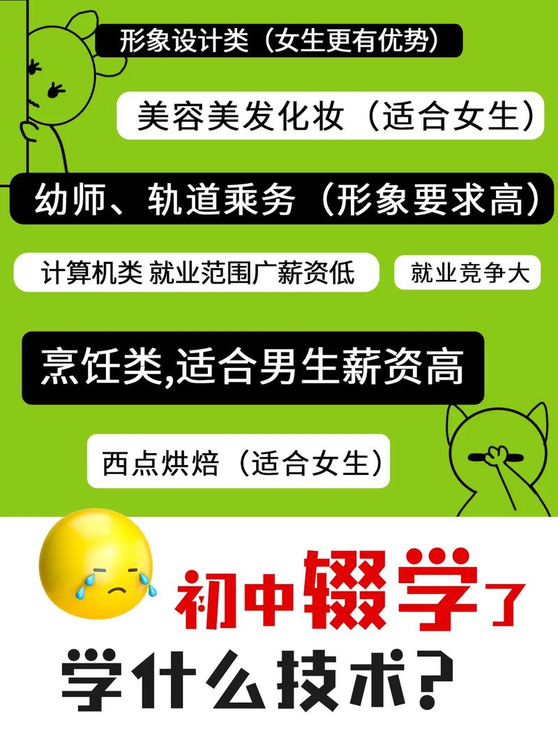 初中生辍学,学什么技术好?