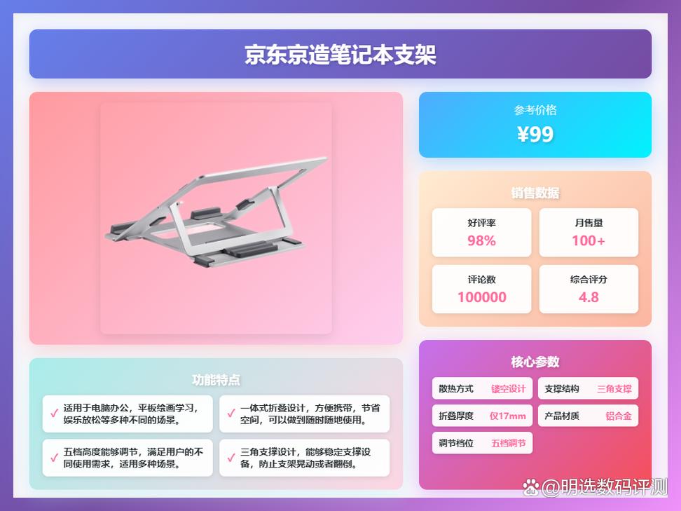 2025年前十笔记本支架品牌排名